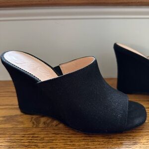 Jcrew slide woven wedge sandal (size 7.5)